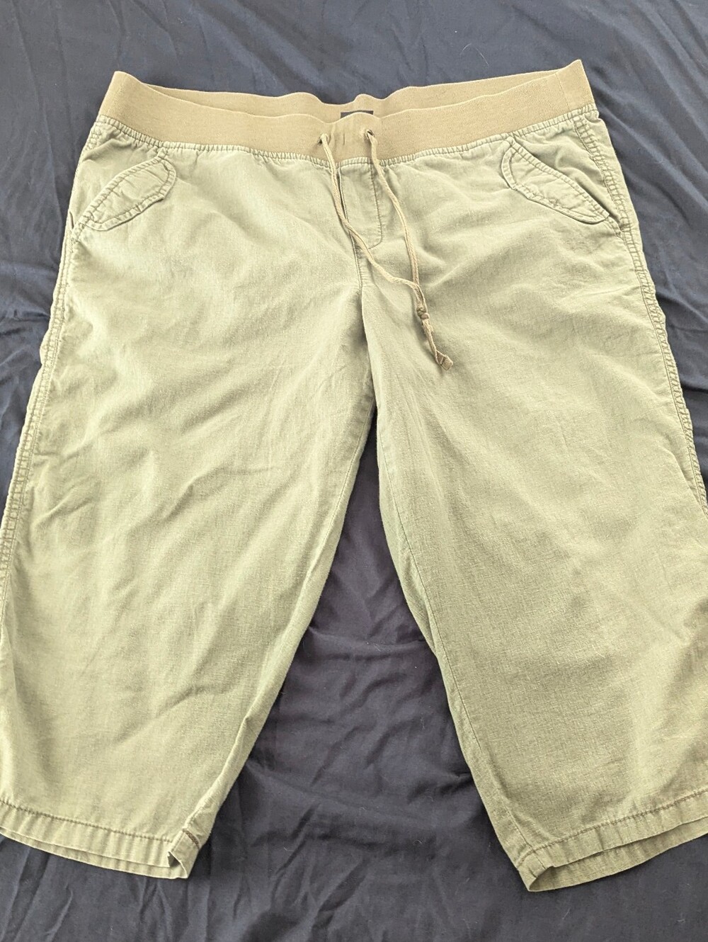 Faded Glory Linen Capri Pants